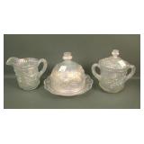 Imperial IG White Lustre Rose 3 PC. Table Set
