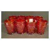 Lot of 8 Joe St. Clair Red G&C Tumblers