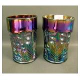Pair of LIG Purple Tiger Lily Tumblers