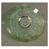 Fenton Green Leaf Chain 9" Plate