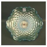 Westmoreland Blue Opal Scales Ruffled Bowl