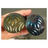 Pair of Purple Six Plums Hatpins