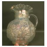 Dugan White Floral & Grape Pitcher