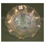 Dugan White Double Stem Rose Domed Ftd. Bowl