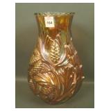 Coty St. Gobain Dk MG  Lg. Fircone Bulbous Vase