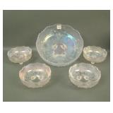 Fenton White Ftd Orange Tree 5 Piece Berry Set