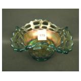 Fenton Aqua Two Row Open Edge 4 Sided Hat