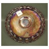 Fenton Red Two Row Open Edge Plate