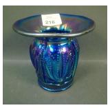 Signed Crider Elec. Blue Cactus Spittoon