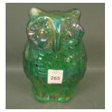 Fenton Levay Emerald Green Figural Owl
