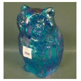 Fenton Contemporary Sapphire Figural Owl