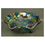 Fenton Purple Fantail Ruffled Ftd Bowl