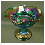 Fenton Purple Tokyo Ruffled Compote