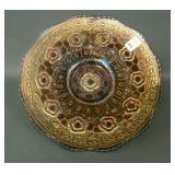 Fenton Blue Captive Rose Plate