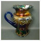 Fenton Blue Blueberry Water Pitcher
