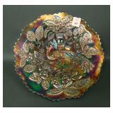 Fenton Blue Peacock @ Urn Plate