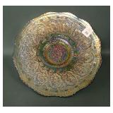 Fenton Blue Persian Medallion 9 1/4