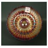 Fenton Red Stippled Rays Sauce