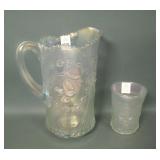 Dugan White Cherry Wreath Water Pitcher & 1Tumbler