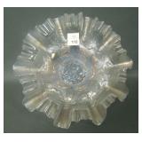 Dugan White Double Stem Rose Domed Ftd Bowl