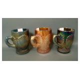 Three Piece Dugan Shell Mug Lot