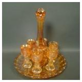 Brockwitz Marigold Moon Print 9 Pc Cordial set