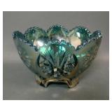 Riihamaki  Teal Sunk Daisy Ftd. Bowl