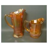 Two Piece Imperial Marigold Milk Pitcher Lot