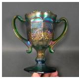 Fenton Green Orange Tree Loving Cup