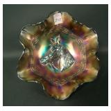 Dugan  Amethyst Ruffled Pony Bowl