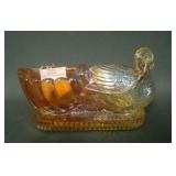 St. Clair Marigold Swan W/ Shell Salt Dip