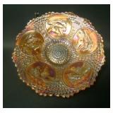 Fenton Marigold Horsehead Medallion Plate