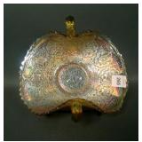 Fenton MG/Vaseline Persian Medallion Card Tray