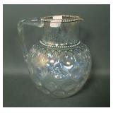 Hobbs? Clear/ Irid Inverted Thumb Print Pitcher