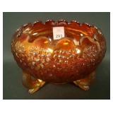 Fenton Contemporary Red Fenton Flowers Rosebowl