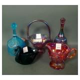 Five Piece Contempoary Glass Lot