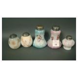 Lot of 5 Victorian Salt & Pepper Shakers