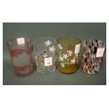 Lot of 4 Victorian Tumblers