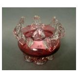 European Cranberry/Clear Ftd Open Salt