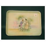 Royal Bayreuth Tapestry Couting Scene Dresser Tray