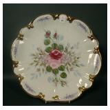 Artist Signed Lg Platter W/ Floral Display