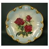 Artist Signed Koenig Platter W / Roses