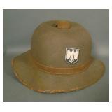 WWII German Afrika Corps Pith helmet & Liner