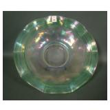 Steuben "Verre De Soie" Threaded Art Glass Bowl