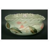 Victorian Custard/Opaque Square Brides Bowl