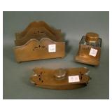 3 Peice Benedict # 1751 Copper Desk Set
