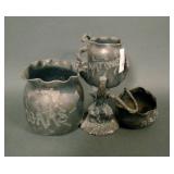 Signed Victorian Silverplate Cigar Match Holder