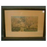 Lg. Wallace Nutting "Through the Orchards" Print