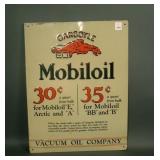 Gargoyle Mobile Oil Tin Advertising Sign