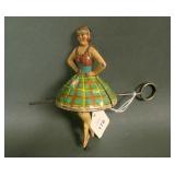 Marx Spinning BallerinaTin Litho w/ Pull Key